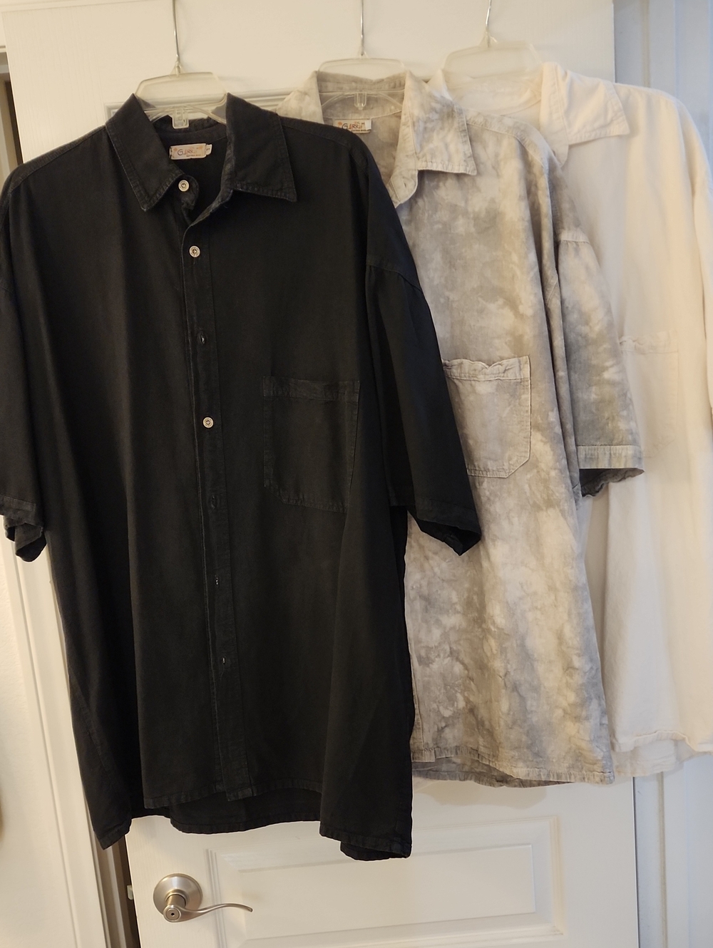 Garris Clothing Beach Shirts, Set of 3, 100% Cotton, Men's Size 3